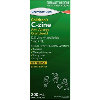 Chemists' Own Childrens C-Zine Liquid 200mL