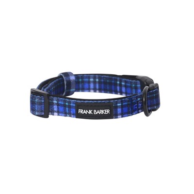 Frank Barker Blue Plaid Collar M