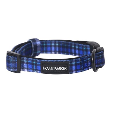 Frank Barker Blue Plaid Collar L