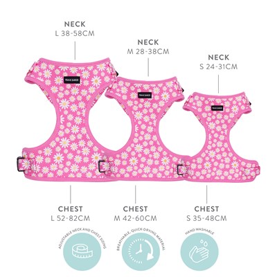 Frank Barker Pink Daisies Harness L
