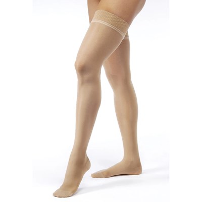 Jobst UltraSheer Thigh High Compression Stocking Natural Medium