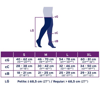 Jobst UltraSheer Thigh High Compression Stocking Natural Medium
